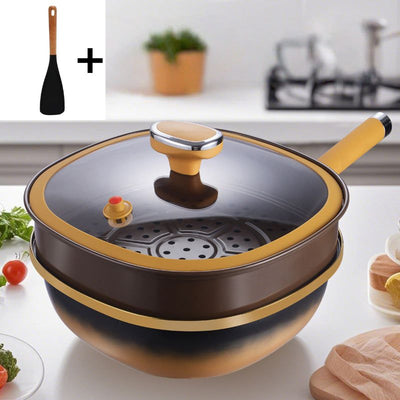 Luxe Anti-aanbakpan met Deksel (30 cm)