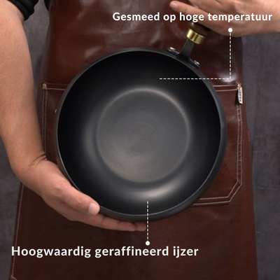 Dikke IJzeren pan | Authentiek koken zonder coating