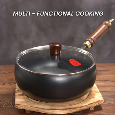 Dikke IJzeren pan | Authentiek koken zonder coating