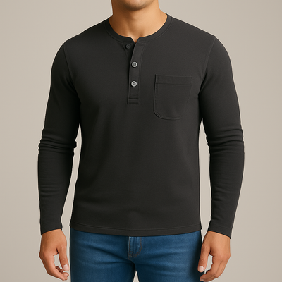 Sculpted Henley™ - Voor een shirt dat je lichaam beter uit laat komen.