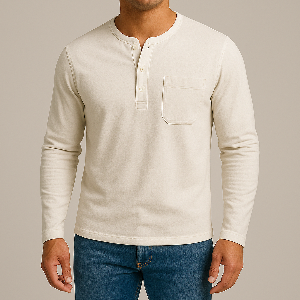 Sculpted Henley™ - Voor een shirt dat je lichaam beter uit laat komen.