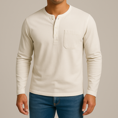 Sculpted Henley™ - Voor een shirt dat je lichaam beter uit laat komen.