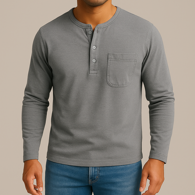 Sculpted Henley™ - Voor een shirt dat je lichaam beter uit laat komen.