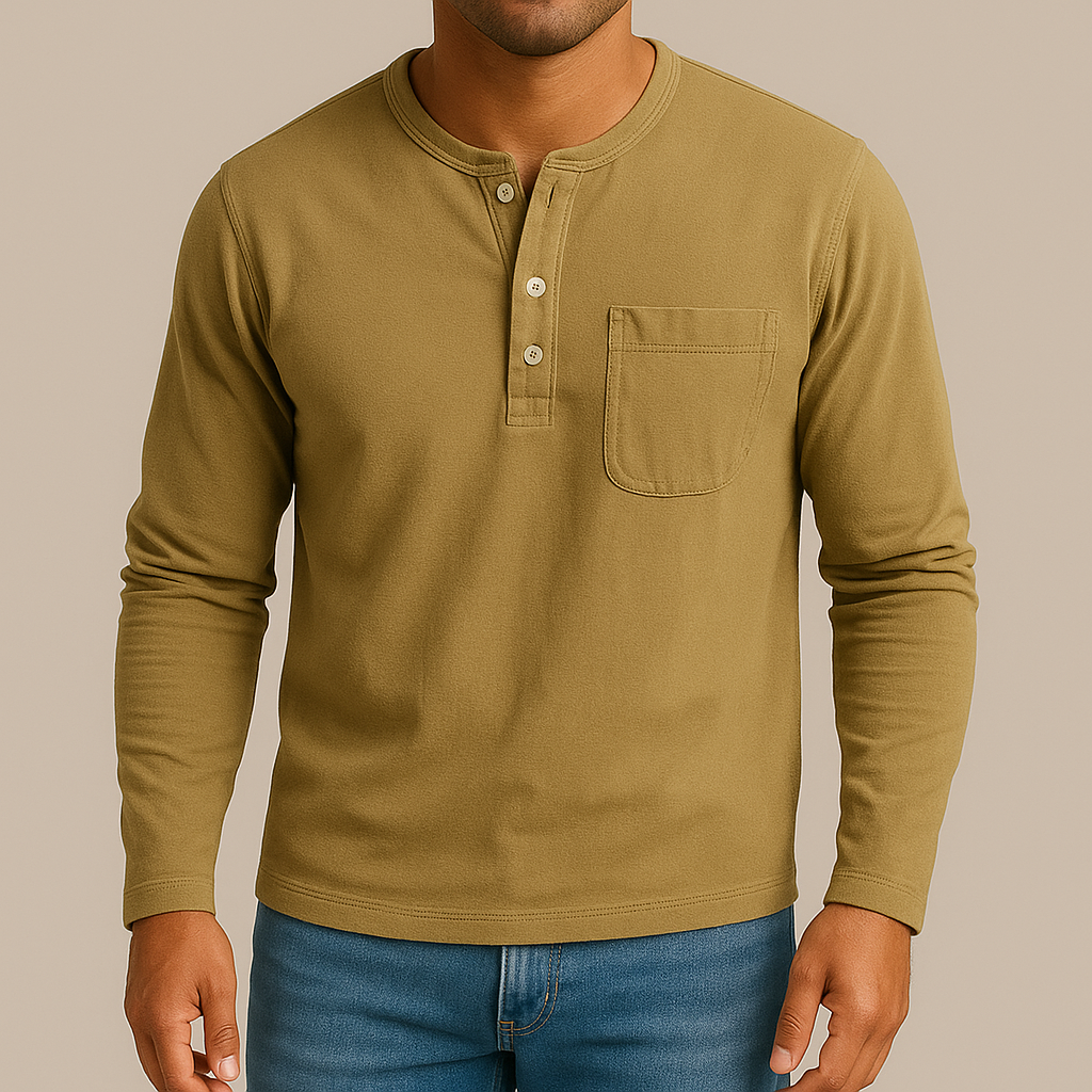 Sculpted Henley™ - Voor een shirt dat je lichaam beter uit laat komen.