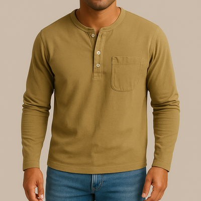 Sculpted Henley™ - Voor een shirt dat je lichaam beter uit laat komen.