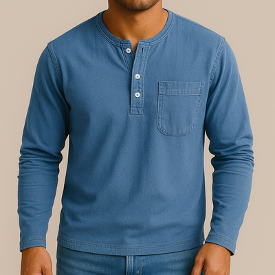 Sculpted Henley™ - Voor een shirt dat je lichaam beter uit laat komen.