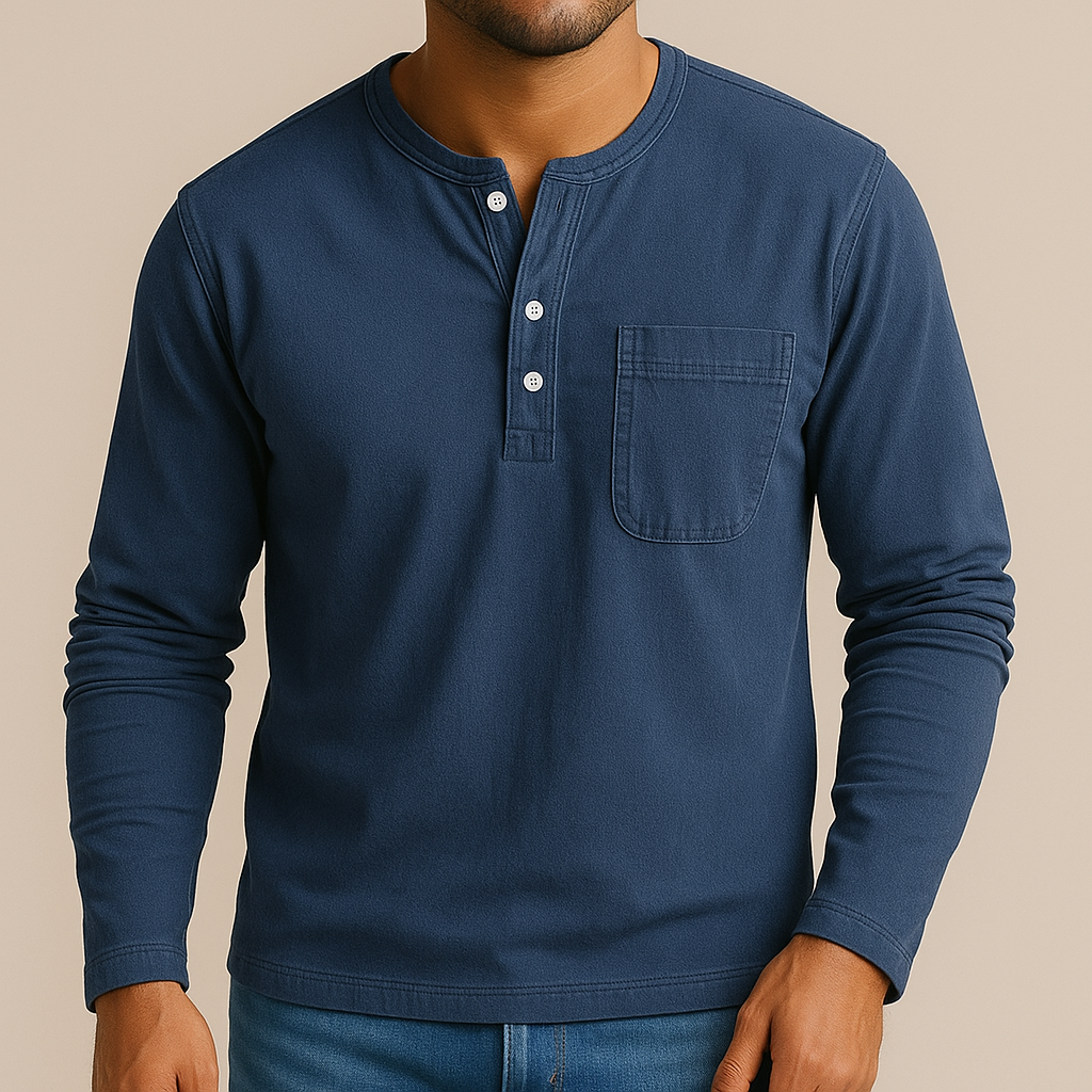 Sculpted Henley™ - Voor een shirt dat je lichaam beter uit laat komen.
