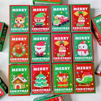 Kerst BuildBlocks Set – 12 Kerstfiguren
