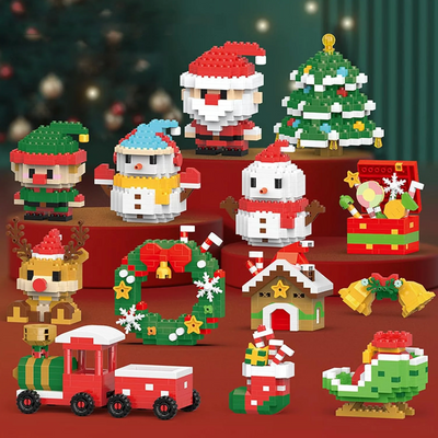 Kerst BuildBlocks Set – 12 Kerstfiguren