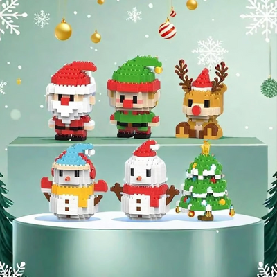 Kerst BuildBlocks Set – 12 Kerstfiguren