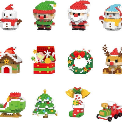 Kerst BuildBlocks Set – 12 Kerstfiguren