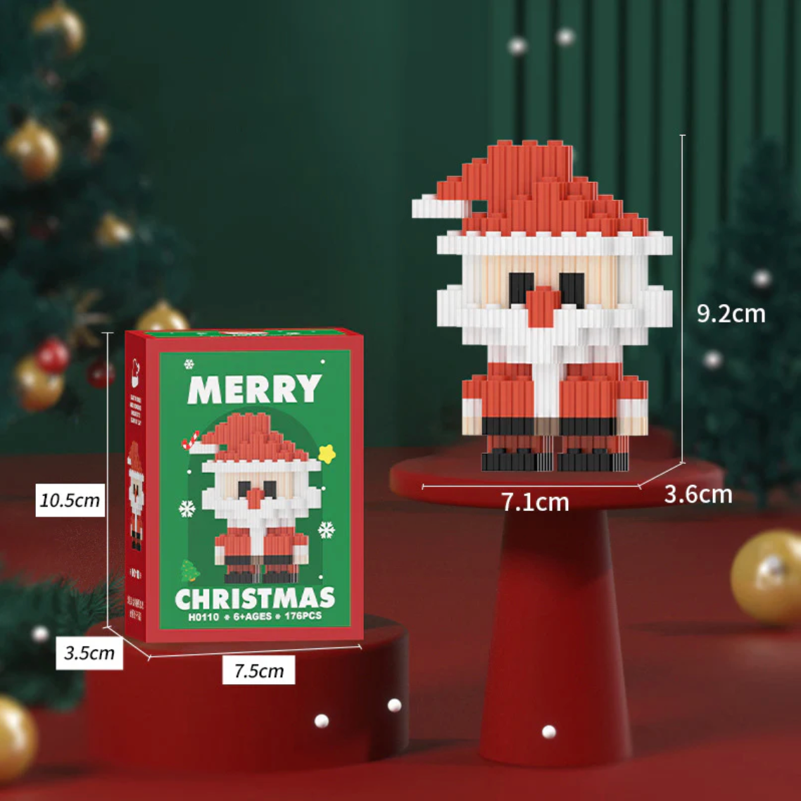 Kerst BuildBlocks Set – 12 Kerstfiguren