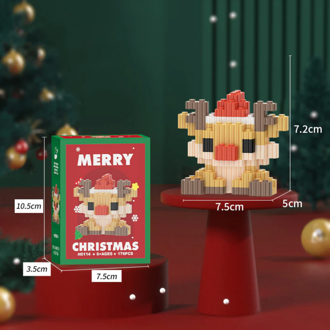 Kerst BuildBlocks Set – 12 Kerstfiguren