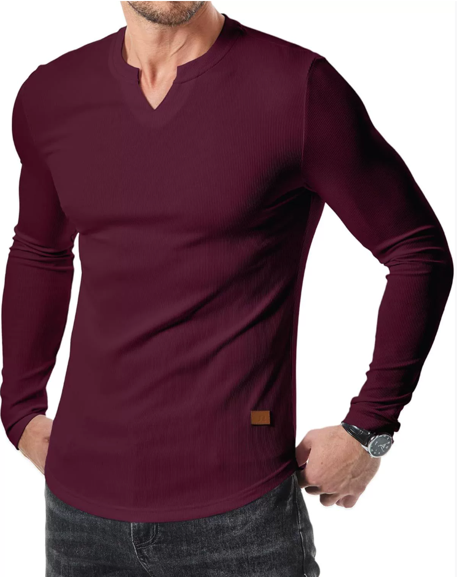 FlexFit V-Hals-trainingsshirt– 1+1 GRATIS