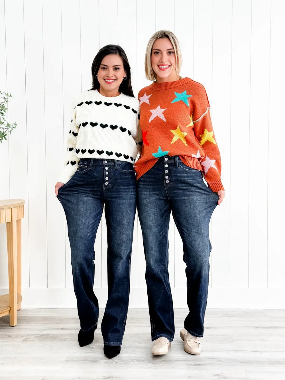 Bootcut Jeans met Knoopsluiting | Comfort & Stijl in één