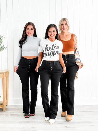 Bootcut Jeans met Knoopsluiting | Comfort & Stijl in één