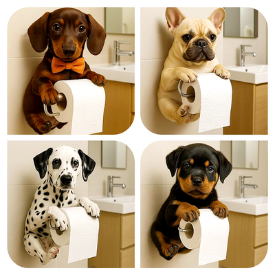 Hond Toiletrolhouder | Schattige blikvanger voor je badkamer