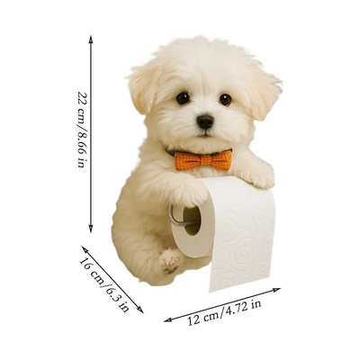 Hond Toiletrolhouder | Schattige blikvanger voor je badkamer