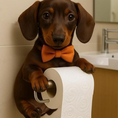 Hond Toiletrolhouder | Schattige blikvanger voor je badkamer